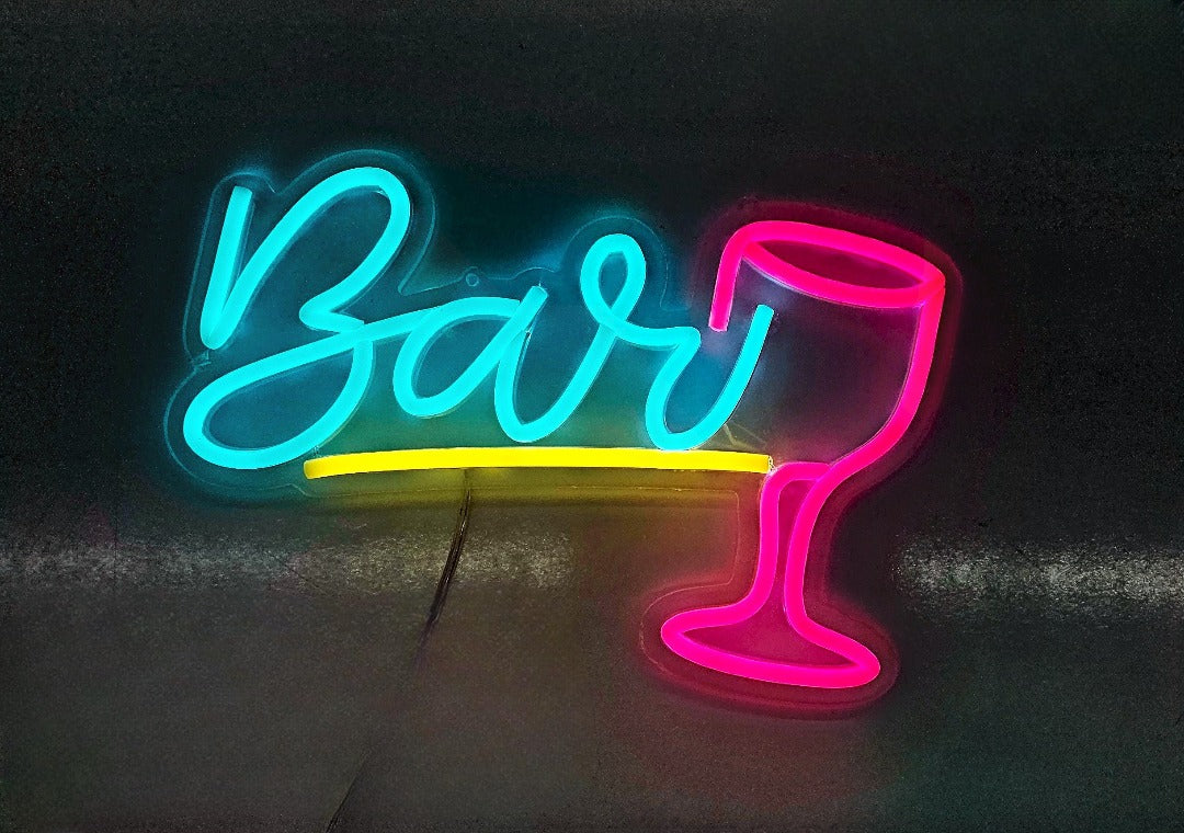 Neon Sign Led Wall Signs | Neon Lights for Bedroom| Bar| Party| Game Room Decor | 16 x 9 inches Secondary image