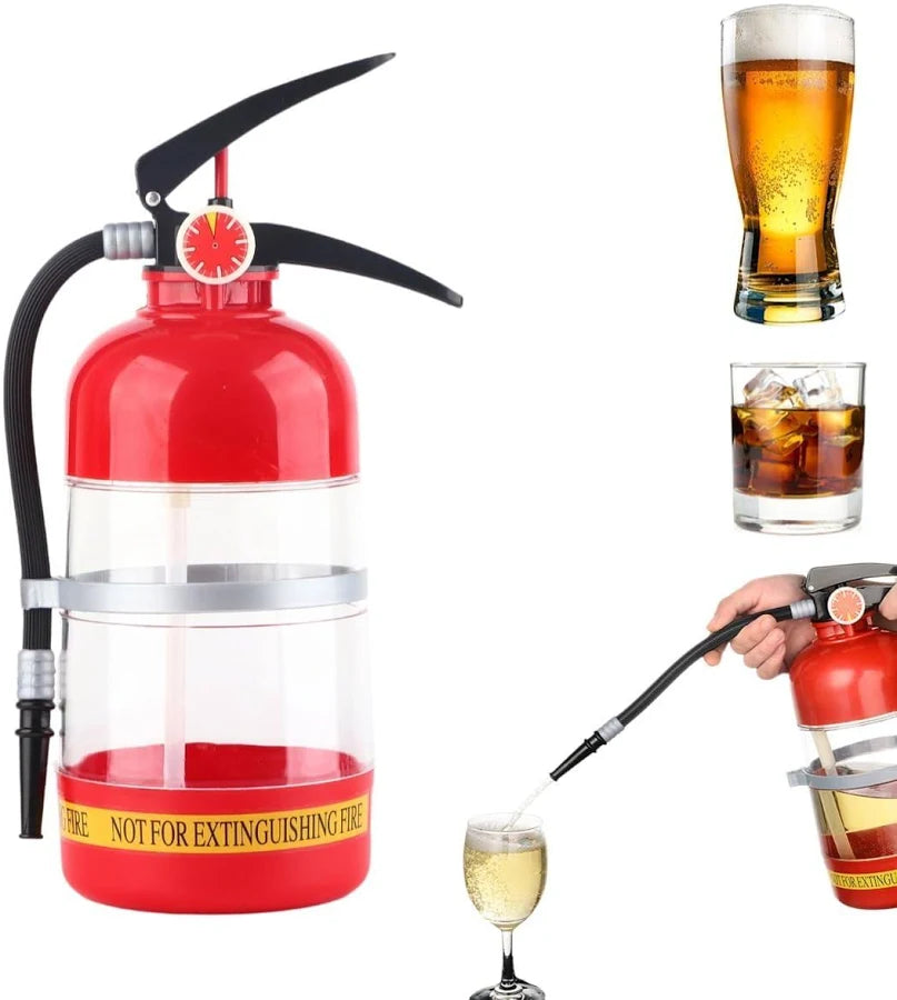Fire Extinguisher Shaped Beer Dispenser Cocktail Shaker Portable Beverage Dispenser 1 pc