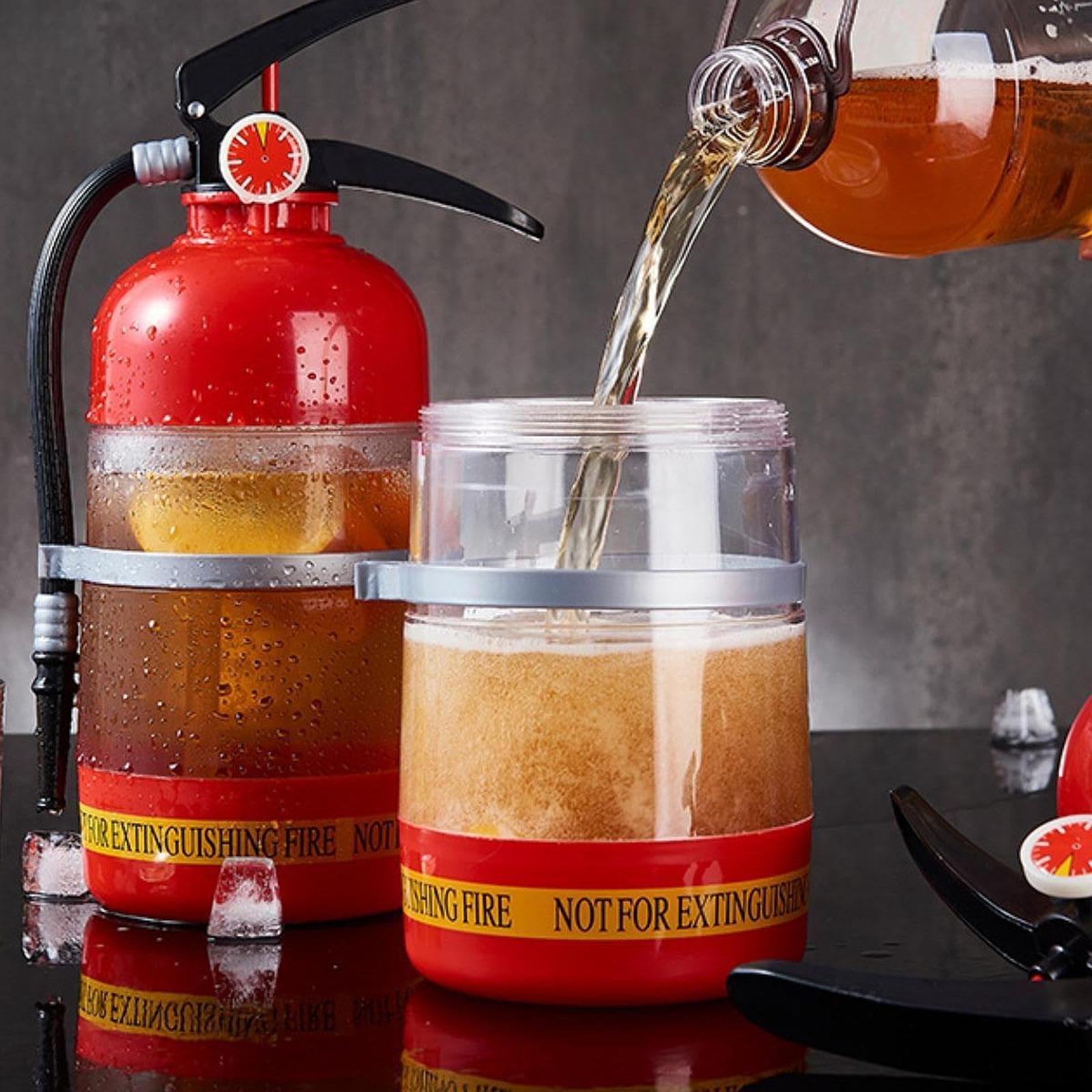 Fire Extinguisher Shaped Beer Dispenser Cocktail Shaker Portable Beverage Dispenser 1 pc