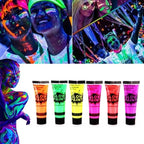 Party Glow Neon Paint Glow in the Dark Face, Body, Blacklight Lipstick