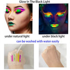 Party Glow Neon Paint Glow in the Dark Face, Body, Blacklight Lipstick
