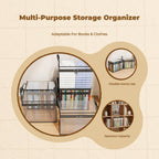 Book Storage Box, Transparent Organizer, Dustproof, Large Capacity, Foldable Black 32x24x25cm