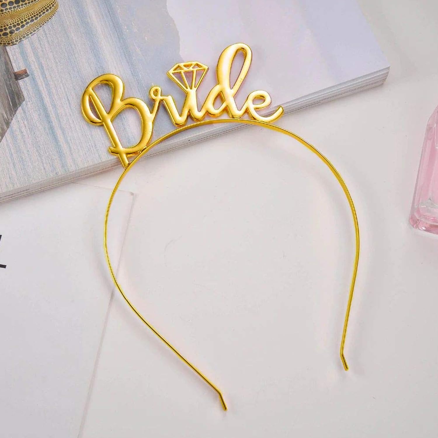 Bride To Be Hair Band/Head Band - Bachelorette Party Decorations Kit | Bride To Be Decorations Kit For Bride, Hair Decoration for Engagement Party Secondary image