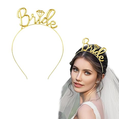 Bride To Be Hair Band/Head Band - Bachelorette Party Decorations Kit | Bride To Be Decorations Kit For Bride, Hair Decoration for Engagement Party