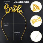 Bride To Be Hair Band/Head Band - Bachelorette Party Decorations Kit | Bride To Be Decorations Kit For Bride, Hair Decoration for Engagement Party
