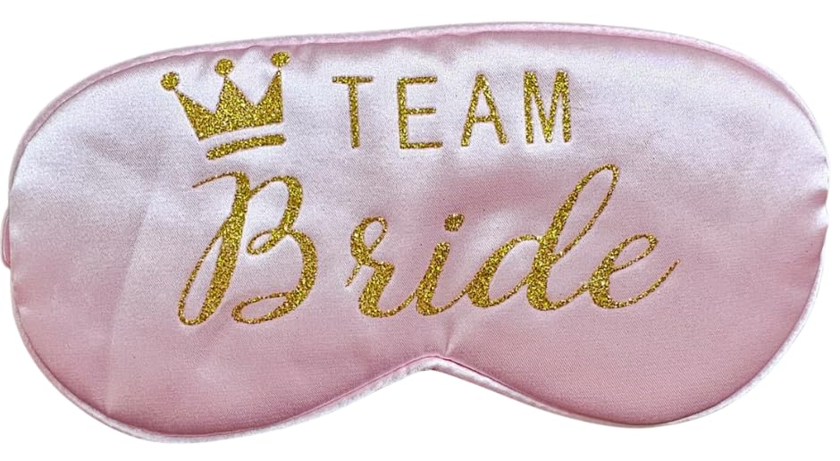 1pc Bride Sleep Eye Masks for Bachelorette Party Team Bride Sleep Mask Pink Soft Eye Mask