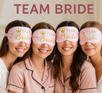 1pc Bride Sleep Eye Masks for Bachelorette Party Team Bride Sleep Mask Pink Soft Eye Mask