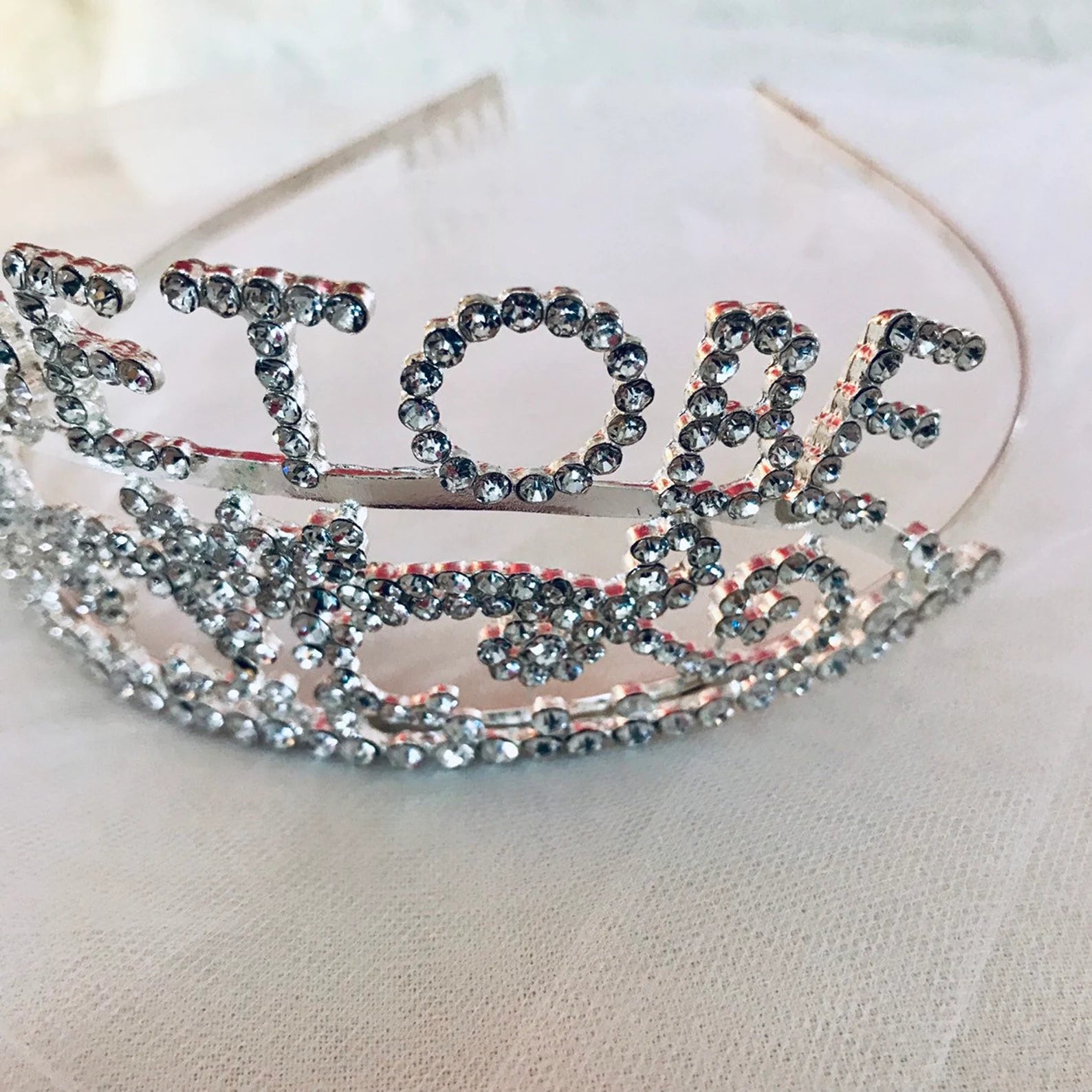 Bride To Be Tiara Headband for Bachelorette & Bridal Shower