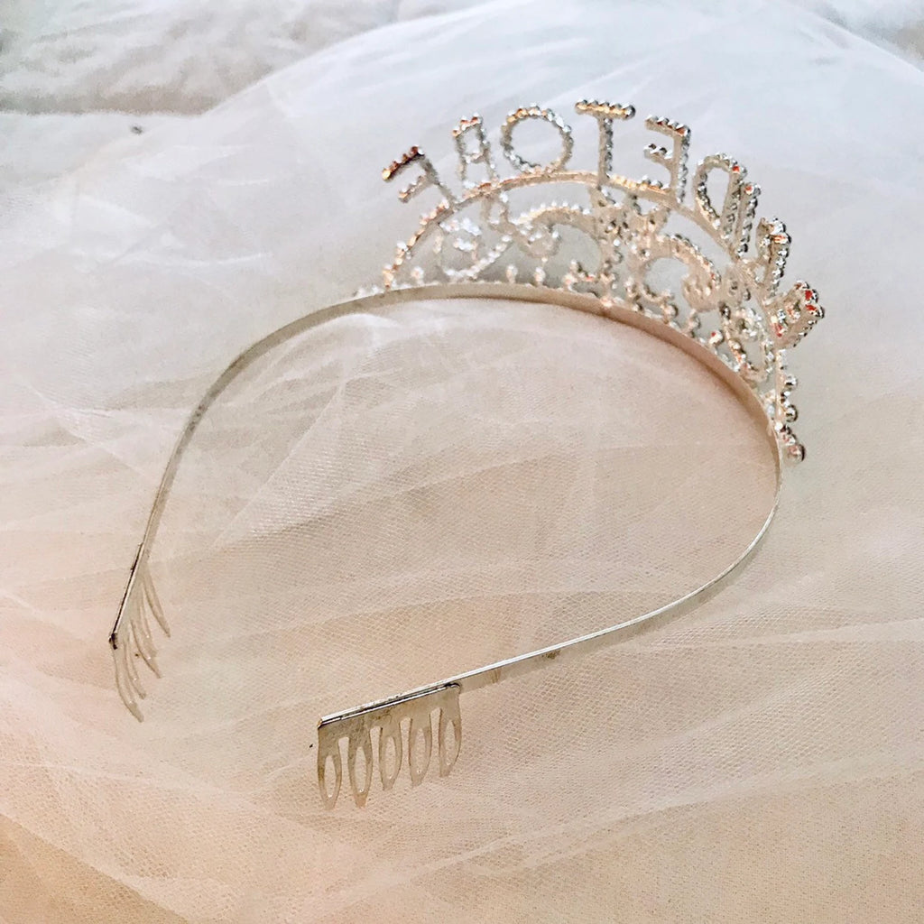 Bride To Be Tiara Headband for Bachelorette & Bridal Shower