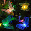 ZYOZ Solar Light String Outdoor 11.9Ft Fiber Optic Butterfly Fairy Solar Lights, Waterproof Butterfly Led Lights with 12 Led for Garden Yard Lawn Decor Patio Party Club
