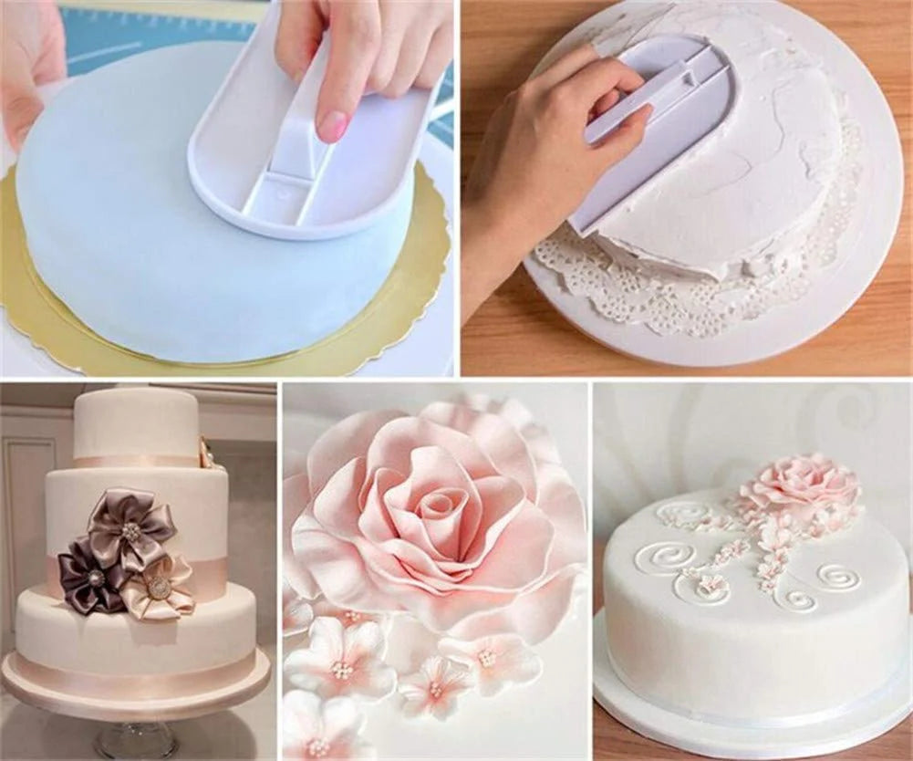 ZYOZ Cake Candy Pastry Decorating Baking Icing Smoother Polisher Finisher Secondary image