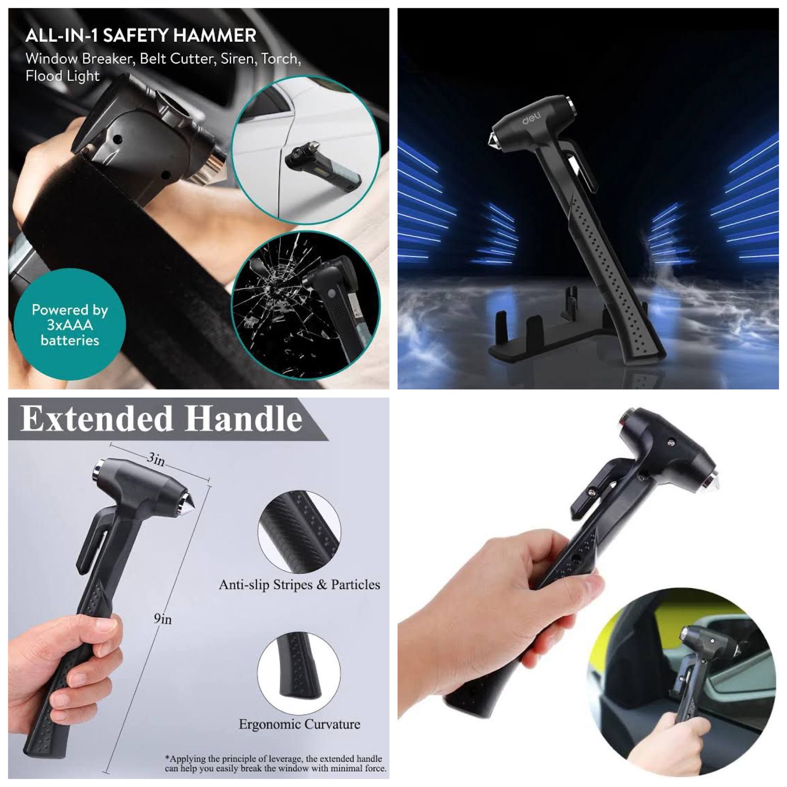 ZYOZ all-in-1 Emergency Car Safety Hammer | Ultimate Automotive Escape Tool Secondary image