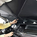 ZYOZ Car Windshield Sun Shade Protector- Fordable Car Shades for Windows, 3 Layers UV Block Umbrella, Front Window Heat Insulation Car Accessories for SUV, Hatchback, Sedan