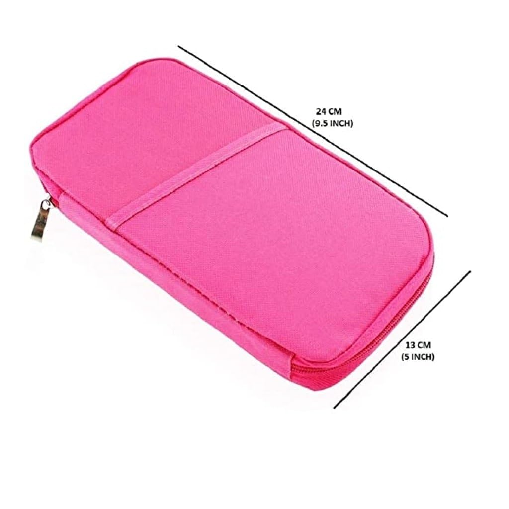 Ultimate Passport Pouch Wallet Organizer – Secure Travel Bag with RFID Blocking Technology, Adjustable Neck Strap, Multiple Compartments (Multicolor) Secondary image