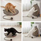 Cat Scratcher Mat – Natural Cotton Rope, Double-Sided Durable Round Cat Scratch Pad, Wall & Floor Furniture Protector for Indoor Cats, Sofa, Couch, Carpet – Small Size 51cm