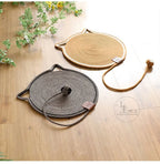 Cat Scratcher Mat – Natural Cotton Rope, Double-Sided Durable Round Cat Scratch Pad, Wall & Floor Furniture Protector for Indoor Cats, Sofa, Couch, Carpet – Small Size 51cm