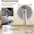 Cat Scratcher Mat – Natural Cotton Rope, Double-Sided Durable Round Cat Scratch Pad, Wall & Floor Furniture Protector for Indoor Cats, Sofa, Couch, Carpet – Small Size 51cm