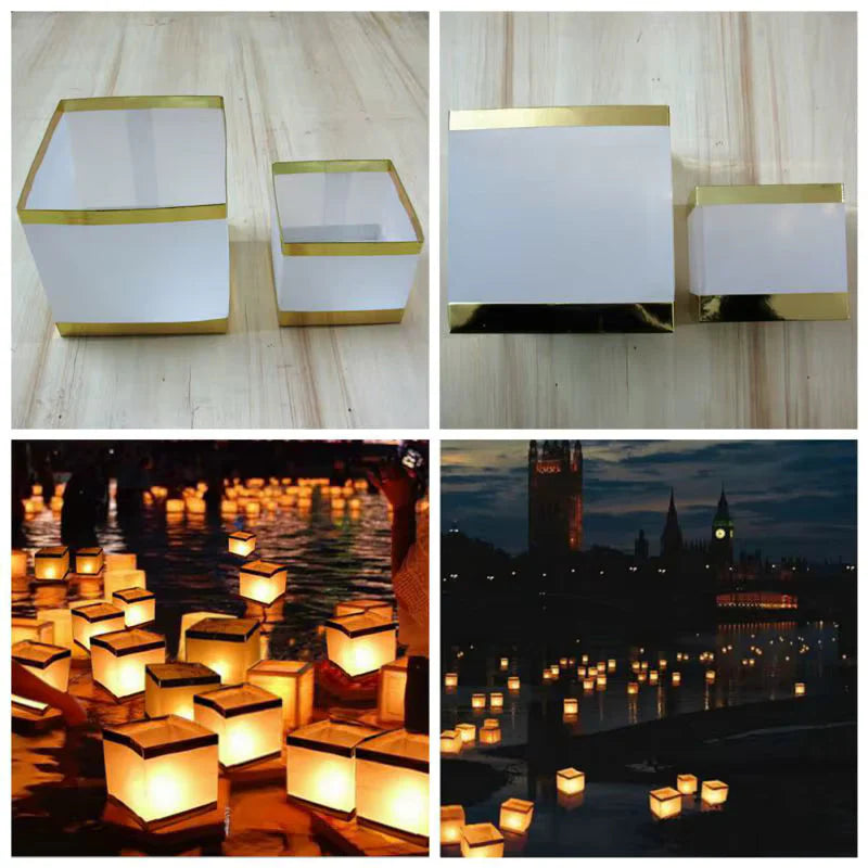 Wishing Chinese Floating Lanterns For Lake, Festival, Pool Decoration