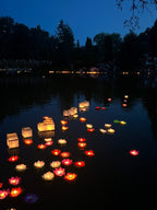 ZYOZ Wishing Chinese Floating Lanterns For Lake, Festival, Pool Decoration (set of 5)