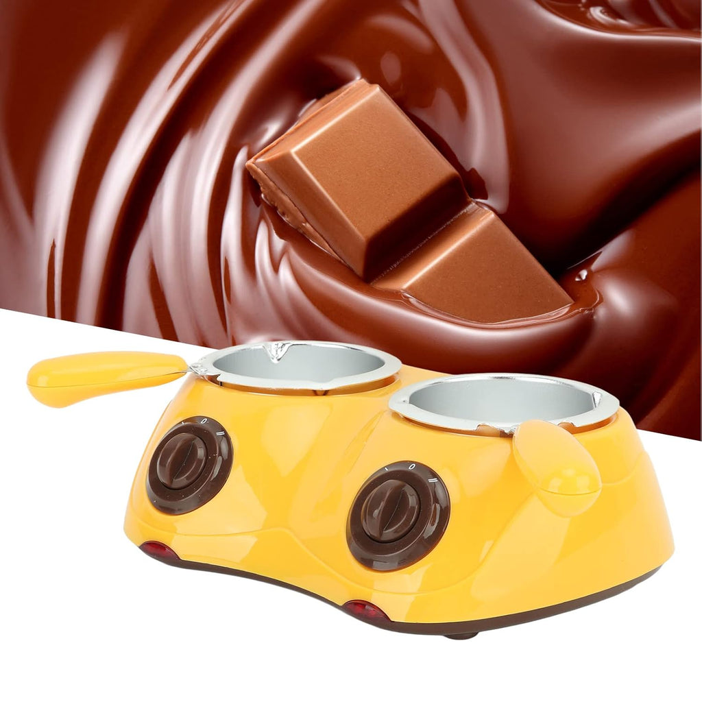Chocolate Melting Pot, 2 Temperature Adjustments Rust Proof Electric Chocolate Fondue for Gatherings for Butter