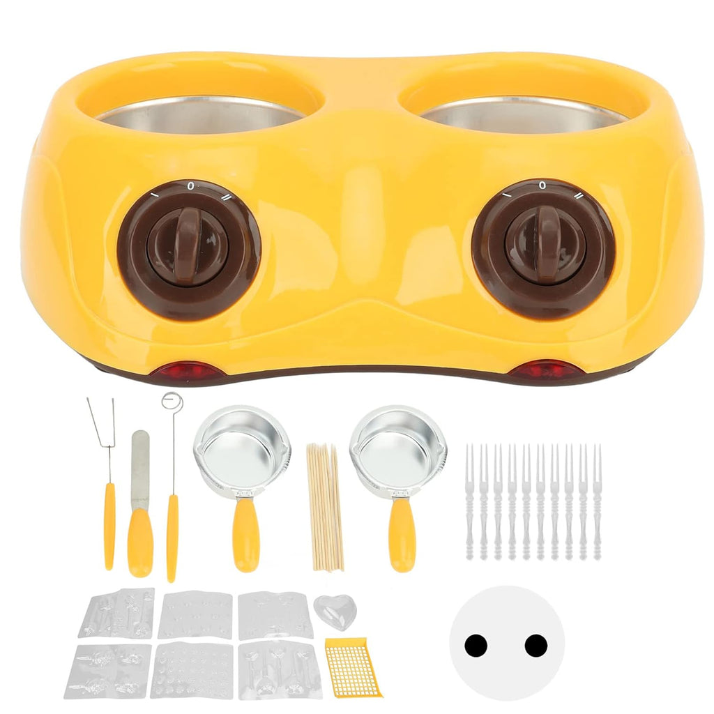 Chocolate Melting Pot, 2 Temperature Adjustments Rust Proof Electric Chocolate Fondue for Gatherings for Butter