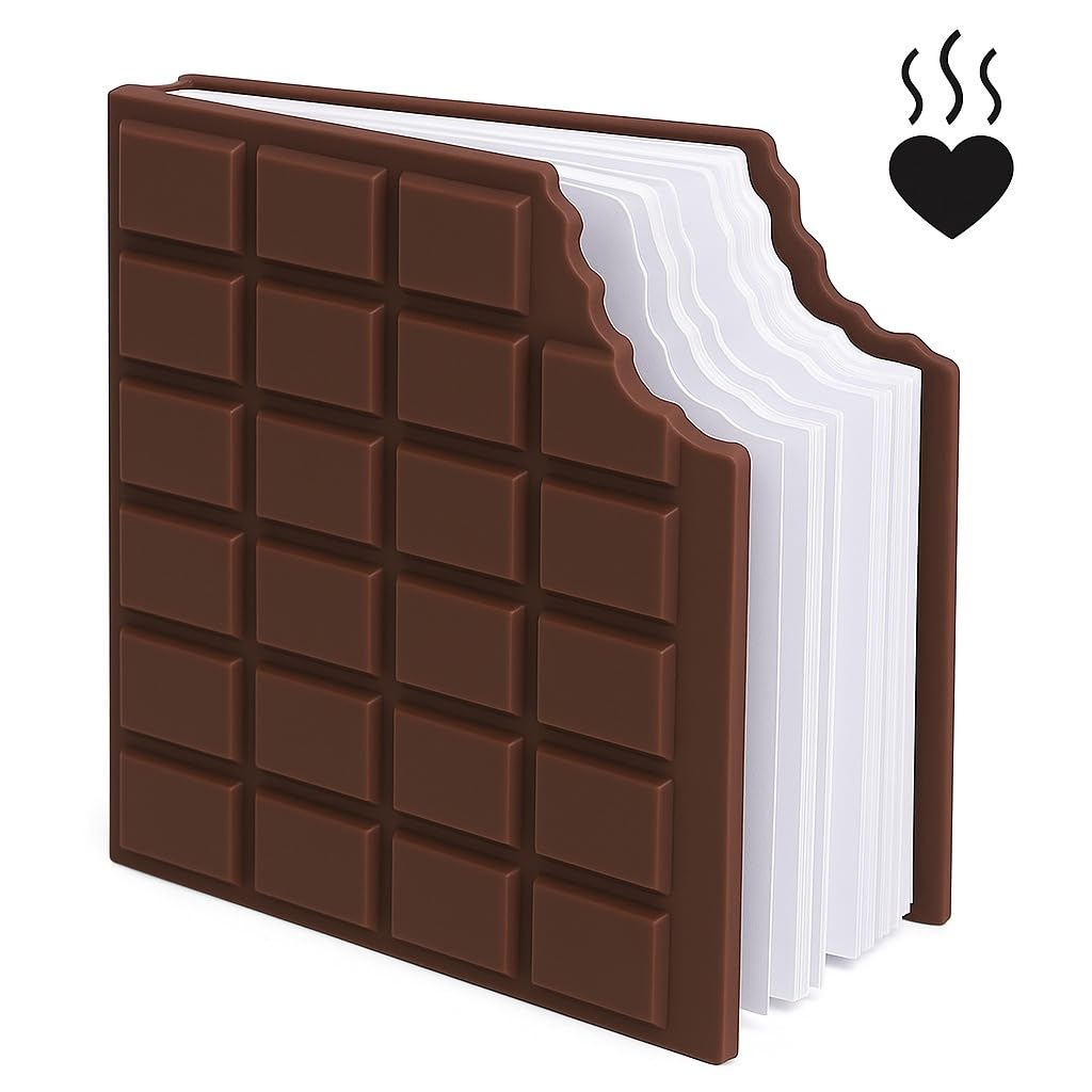 Chocolate Fragrance Diary Scented Chocolate Notebook Small Memo in Eaten Chocolate Shape and Fragrance Personal Diary Pocket Diary Pack of 1