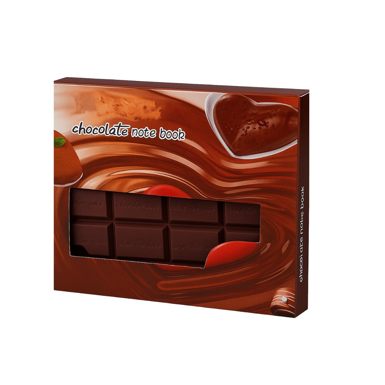 Chocolate Fragrance Diary Scented Chocolate Notebook Small Memo in Eaten Chocolate Shape and Fragrance Personal Diary Pocket Diary Pack of 1