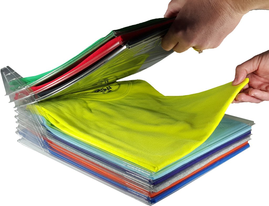 Shirt Organizer Closet Organizer T Shirt Organizer Folding Storing Laundry Clothes Receipt Board Documents Dividers Save Space and Make Wardrobes (set of 10)