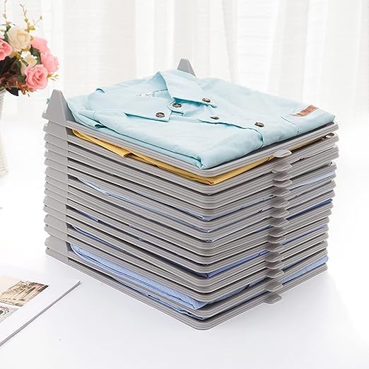 Shirt Organizer Closet Organizer T Shirt Organizer Folding Storing Laundry Clothes Receipt Board Documents Dividers Save Space and Make Wardrobes (set of 10)