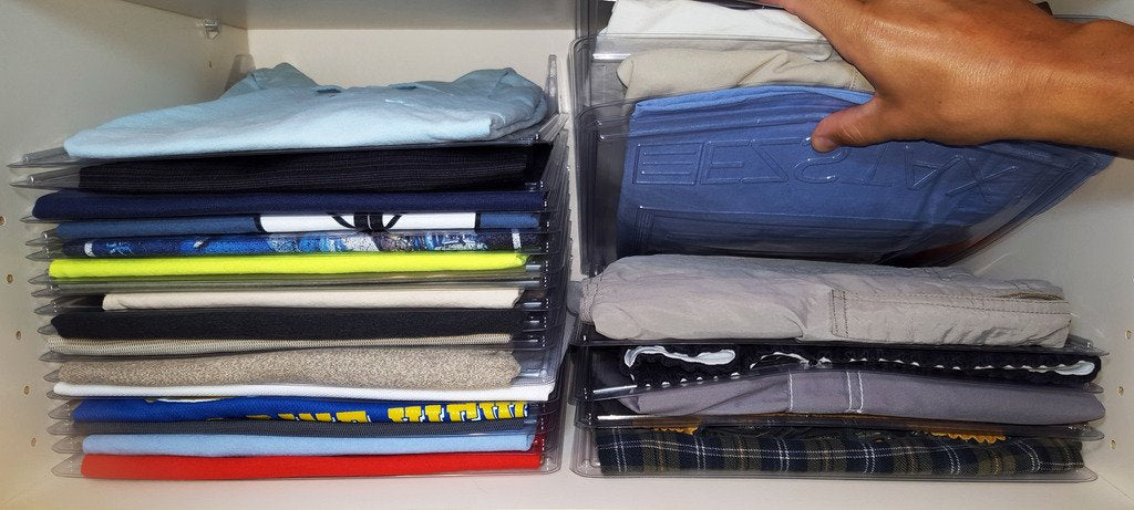 Shirt Organizer Closet Organizer T Shirt Organizer Folding Storing Laundry Clothes Receipt Board Documents Dividers Save Space and Make Wardrobes (set of 10)