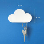 Cloud Shape Magnetic Keys Holder for Wall, Strong Magnetic to Securely Hang Multiple Keys and Keychain, Novelty Cute Home Decorations with 3 megnet Hook 1pc (random colour)