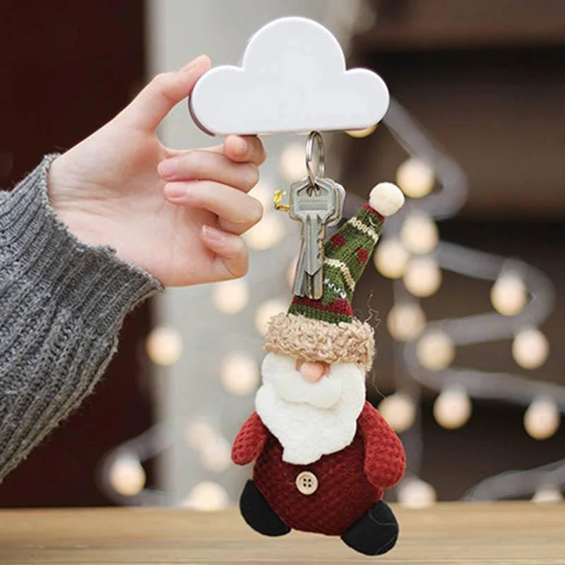 Cloud Shape Magnetic Keys Holder for Wall, Strong Magnetic to Securely Hang Multiple Keys and Keychain, Novelty Cute Home Decorations with 3 megnet Hook 1pc (random colour)