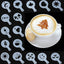 ZYOZ First Try 16 Pack Barista Coffee Stencils Latte Art Stencils Cappuccino Templates For Coffee Decorating, Cookie Icing, Cake, Cupcake Decor | Food Grade Pp, Various Patterns