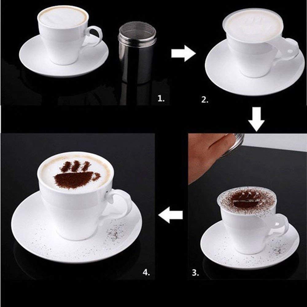 First Try 16 Pack Barista Coffee Stencils Latte Art Stencils Cappuccino Templates For Coffee Decorating, Cookie Icing, Cake, Cupcake Decor | Food Grade Pp, Various Patterns