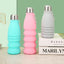 Collapsible Silicone Water Bottle Leakproof Foldable Travel Sports BPA-Free Bottle 1pc