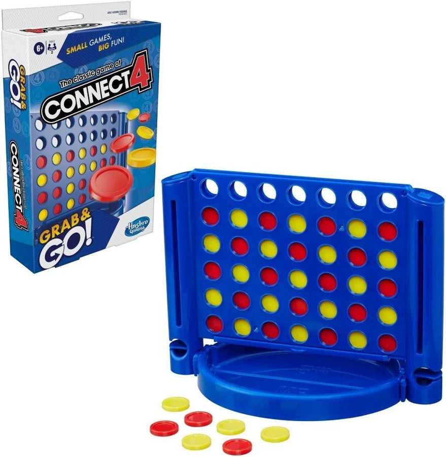 ZYOZ Connect 4 Grab and Go Game for Kids Ages 6 and Up, Portable Game for 2 Players, Travel Game for Kids Main image