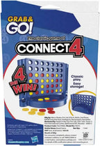 Connect 4 Grab and Go Game for Kids Ages 6 and Up, Portable Game for 2 Players, Travel Game for Kids