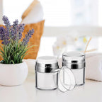 0ML Airless Pump Jars | Refillable Cosmetic Cream Containers | Leak-Proof Vacuum Pump Bottles for Moisturizer, Lotion, Gel & Makeup | Jars for Travel & Skincare