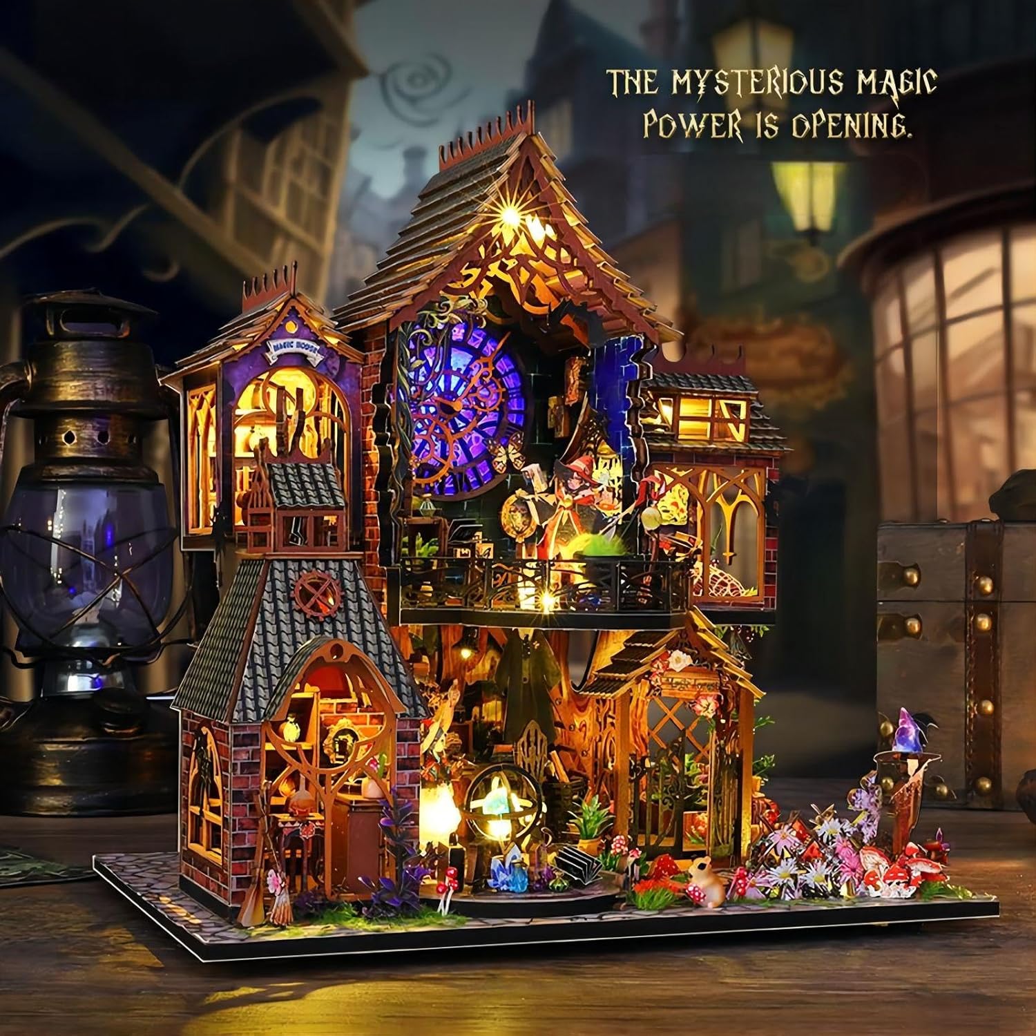 ZYOZ Miniature House Kit, Mini House Building Kit with Furniture, DIY Miniature Kit for Adults Teen, Dollhouse Kit for Birthday Christmas, Magic Spirit Secondary image