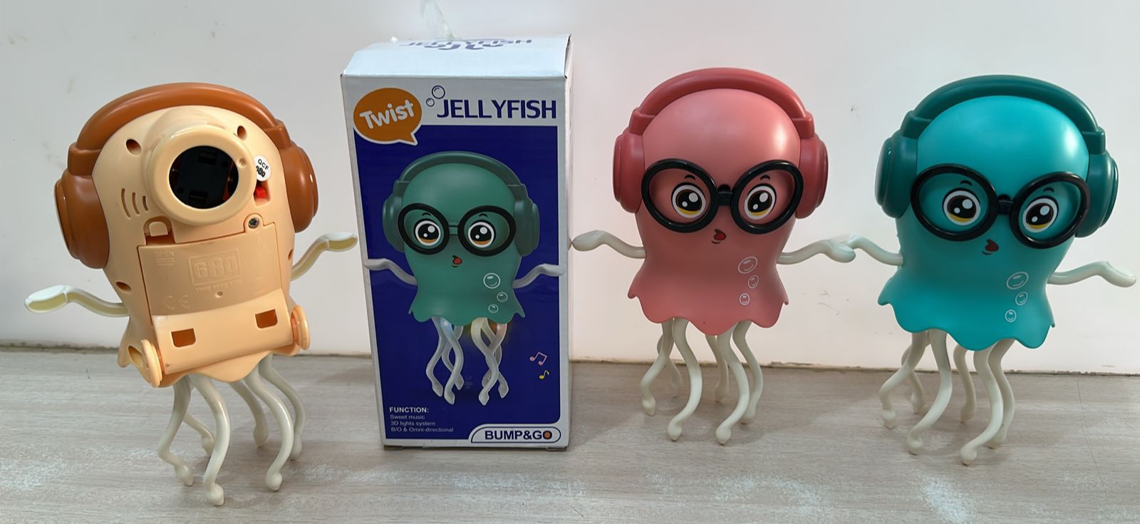 ZYOZ Dancing Jellyfish Baby Toy, Electric Crawling Jellyfish Toy, Crawling Toy with Light and Sound - Interactive Tummy Time Toys for Boys Girls Birthday Gift (random colour) Secondary image