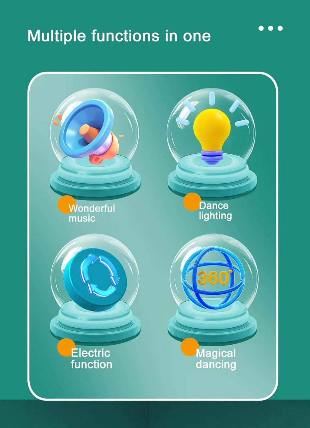 Dancing Jellyfish Baby Toy, Electric Crawling Jellyfish Toy, Crawling Toy with Light and Sound - Interactive Tummy Time Toys for Boys Girls Birthday Gift (random colour)