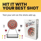 MINI Darts Drinking Game - Black - Energize Your Parties with Magnetic Darts & Shots Fun!
