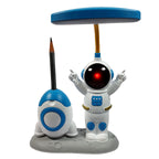 Astronaut Rechargeable PVC Plastic Table Top Desk Led Lamp with Space Rocket Pencil Sharpener for Home, Office, School and Travel Pack of 01