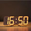 ZYOZ Acrylic Digital Wall Clock for Bedroom and Hall - Versatile Table/Wall Hanging Digital Clock with Clear LED Display, 5W x 5H Cm, Works on Electricity, (Works on Electricity Only