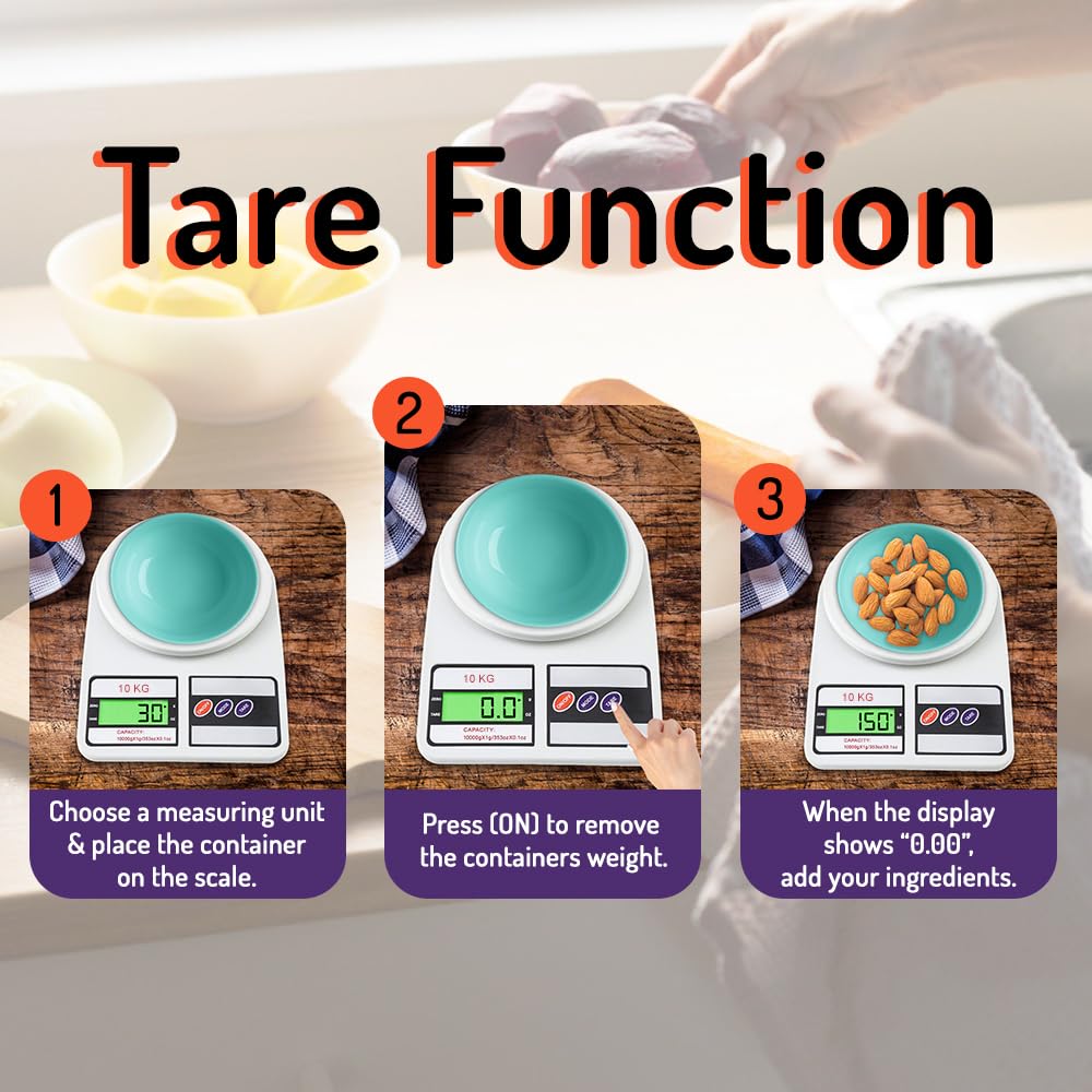 Digital Kitchen Weighing Scale | 10Kg x 1g Precision