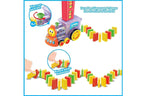 Domino Funny Train Mega Pack (60 pcs) | Automatic Domino Laying Train Set with Lights & Sounds