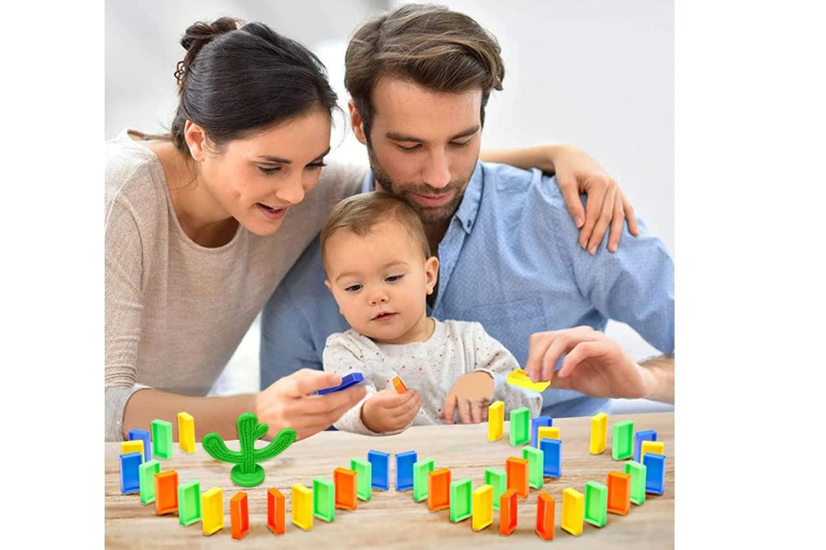 Domino Funny Train Mega Pack (60 pcs) | Automatic Domino Laying Train Set with Lights & Sounds Secondary image