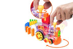 Domino Funny Train Mega Pack (60 pcs) | Automatic Domino Laying Train Set with Lights & Sounds
