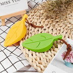Pack of 4 Silicone Leaf Shape Home Office Door Stop Stoppers Block Wedge Doorstops (Random Color)