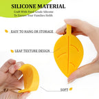 Pack of 4 Silicone Leaf Shape Home Office Door Stop Stoppers Block Wedge Doorstops (Random Color)